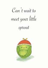 New cute baby sprout card created by Noura Mokhtar