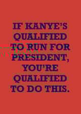 kanye west New Job Card 14297 created by The Enthusiast