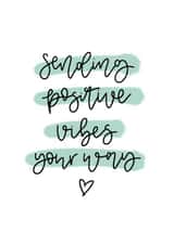 sending positive Thinking of you Card 19444 created by Cate Creates