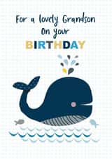 grandson whale Birthday Card 12670 created by TillieMint