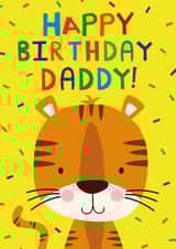 Daddy tiger Birthday card created by Sarah Corcoran