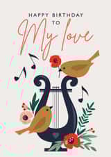 my love Birthday Card 18078 created by Graphic Factory