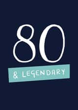 Legendary 80th Birthday Card created by Sarah Catherine