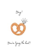 Pretzel engagement ring created by Warwick Studios