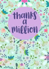 Thanks a million cute floral created by Little Cat Creates