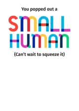 new baby small human New Baby Card 19298 created by POP FIZZ