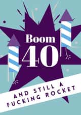 40 40th Birthday Card 18481 created by Jean Lawrie