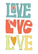 love love love love Just because Card 6989 created by The Happy Little Print Shop