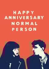 normal people sally rooney Anniversary Card 17377 created by @AimeeStevens.Design
