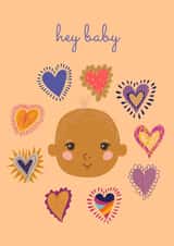 new baby baby shower New Baby Card 19338 created by Nina Bombina