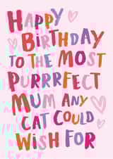 perfect purr Birthday Card 18600 created by Poodle Pip