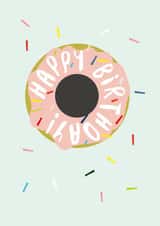 donut sprinkles Birthday Card 19630 created by Lisa Samartino