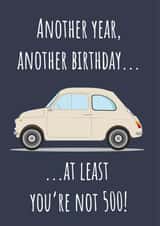 fiat 500 Birthday Card 17335 created by Haydn Pole