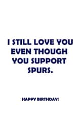 tottenham spurs Birthday Card 11197 created by Offside Cards