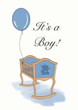 New baby boy card created by Noura Mokhtar