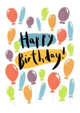 balloons simple Birthday Card 19115 created by The Sunshine Bindery