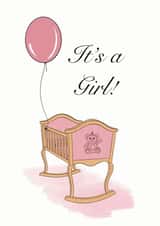 New baby girl card created by Noura Mokhtar