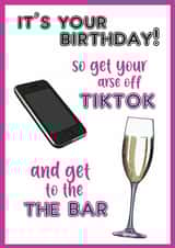 tik tok tiktok Birthday Card 19634 created by Memetallica