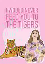 Carole Baskin Tiger King Card 41694 created by AliceandEmmaDesigns