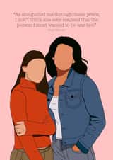 Gilmore girls rory and lorelai Mothers Day Card 19645 created by Stephenie Emily