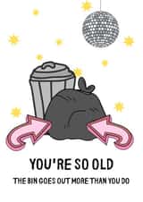 bin goes Birthday Card 11206 created by Warwick Studios