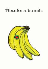 Thank You Card - Cute - Bananas created by Hattybones