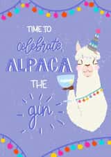alpaca llama Birthday Card 17834 created by Michelle Robyn