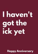 Ick Turn off Anniversary Card 12026 created by JESSICArds