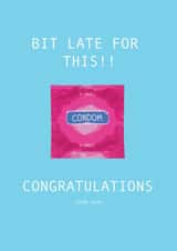 CONGRATULATIONS BABY SHOWER Pregnancy Card 19687 created by ben story