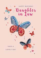 Classic Birthday Card - Daughter in Law - Butterfly created by Rebecca Prinn