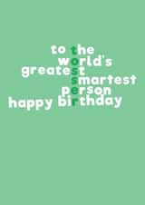 tosser rude Birthday Card 11747 created by Mean Little Cards