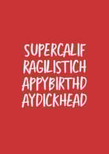 birthday dickhead Card 39513 created by The Sweary Card Co