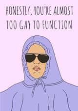 Damian Mean Girls Just because Card 19674 created by The Chipper Whippet