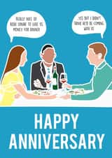 rishi sunak dinner Anniversary Card 43773 created by Charlie T