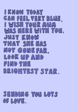 Bereavement sympathy Mothers Day Card 13913 created by Sally Kaldas