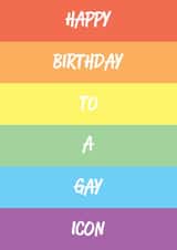Happy birthday to a gay icon created by GawjusCards