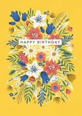 Classic Birthday Card - Flowers - For Her - Pretty created by Dalia Clark Design