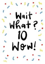 wait what Birthday Card 18702 created by Sam Bratby Art