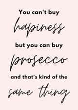 prosecco happiness Birthday Card 19599 created by Emily James