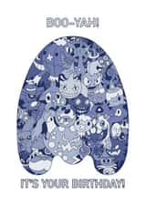 Boo-Yah It's Your Birthday card created by Masonillustration