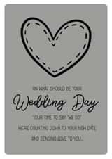 postponed wedding wedding card Card 44600 created by Kitty & Whale