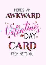 akward card Valentines Day Card 43705 created by rachels_type