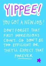 New job congratulations New Job Card 17781 created by Rosie Johnson Illustrates