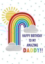 Daddy rainbow Birthday card created by Sarah Corcoran