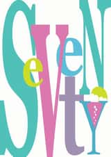 seventy seventieth Birthday Card 1869 created by Perkins & Morley