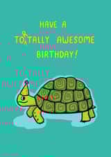 Tortally awesome birthday card created by Ellie Newbury