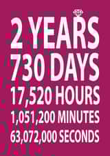 2 years days Anniversary Card 14334 created by Dottie Mottie