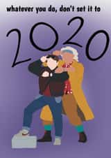 Back to the future 2020 card created by Bella Doodles