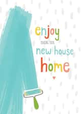 Cute DIY New Home Card - Enjoy Making Your New House A Home created by Gingerbred