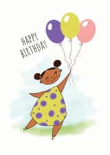 balloons Child Birthday Card 19828 created by Afritistic